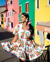 Load image into Gallery viewer, Helena Dress (White Paintings)
