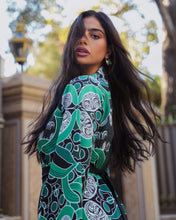 Load image into Gallery viewer, Flower Green Dress
