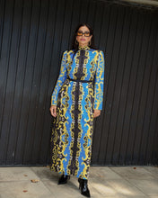 Load image into Gallery viewer, Barocco Blue Dress
