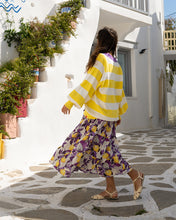 Load image into Gallery viewer, Jays Cardigan (Yellow &amp; White)
