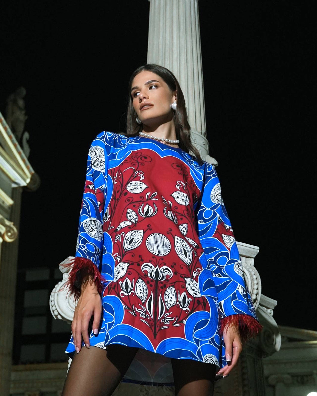 Blue Swan Mini Dress