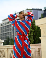 Load image into Gallery viewer, Milena Dress (Red/Blue)
