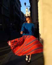 Load image into Gallery viewer, Julia Skirt (Red Stripes)
