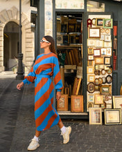 Load image into Gallery viewer, Milena Dress (Terracotta &amp; Blue)

