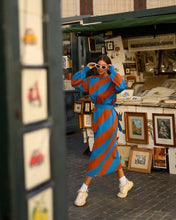 Load image into Gallery viewer, Milena Dress (Terracotta &amp; Blue)
