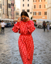 Load image into Gallery viewer, Naya Dress (Red &amp; Coral)
