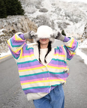Load image into Gallery viewer, Aria Cardigan (Multi Stripes)
