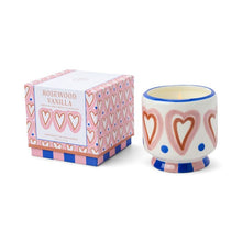 Load image into Gallery viewer, Paddywax A Dopo &quot;Hearts&quot; Ceramic - Rosewood &amp; Vanilla
