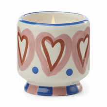 Load image into Gallery viewer, Paddywax A Dopo &quot;Hearts&quot; Ceramic - Rosewood &amp; Vanilla
