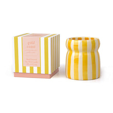 Load image into Gallery viewer, Cabana Candle &quot;Gold Coast&quot; Ochre Stripped
