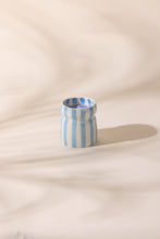 Load image into Gallery viewer, Cabana Candle &quot;Lost at Sea&quot; Blue Stripped
