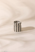 Load image into Gallery viewer, Cabana Candle &quot;Lava Stone&quot; Black Stripped
