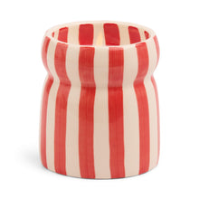 Load image into Gallery viewer, Cabana Candle &quot;Hibiscus Bay&quot; Red Stripped
