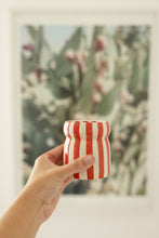 Load image into Gallery viewer, Cabana Candle &quot;Hibiscus Bay&quot; Red Stripped
