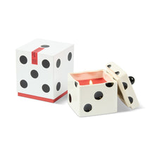Load image into Gallery viewer, Paddywax Lucky Dice Ceramic - "Tobacco &amp; Patchouli" Red
