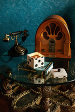 Load image into Gallery viewer, Paddywax Lucky Dice Ceramic - "Tobacco &amp; Patchouli" Red
