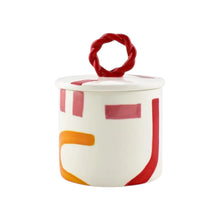 Load image into Gallery viewer, Veronica Ceramic Jar (Red Handle)
