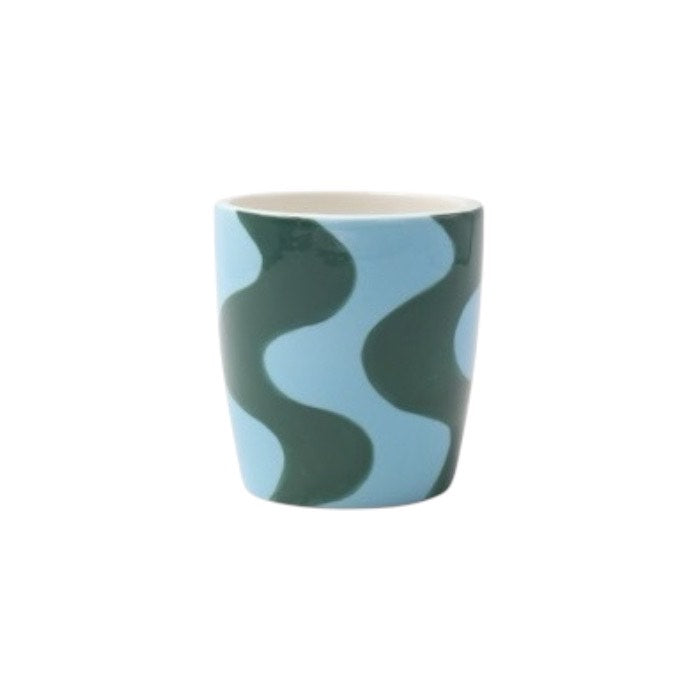 Valentina Ceramic Mug (Spanish Swirls Green)