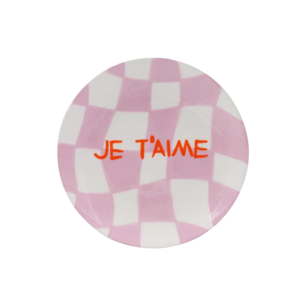 Diego Ceramic Plate (Je T'aime)