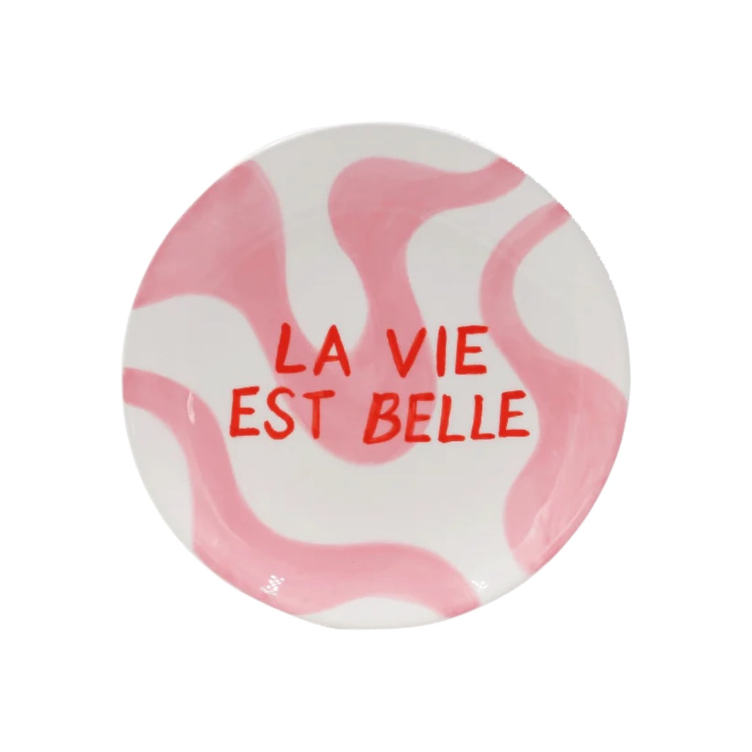 Diego Ceramic Plate (La Vie Est Belle)
