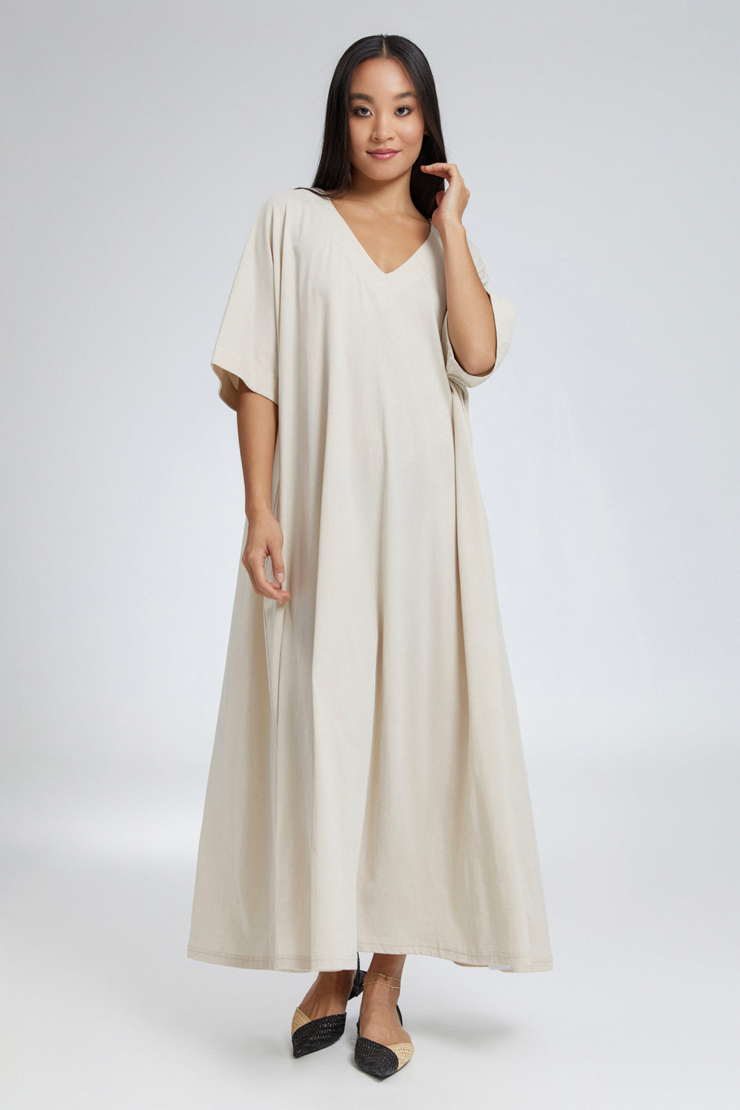 Delphi Dress (Beige)