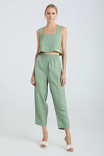Load image into Gallery viewer, Calanthe Crop Top (Mint)
