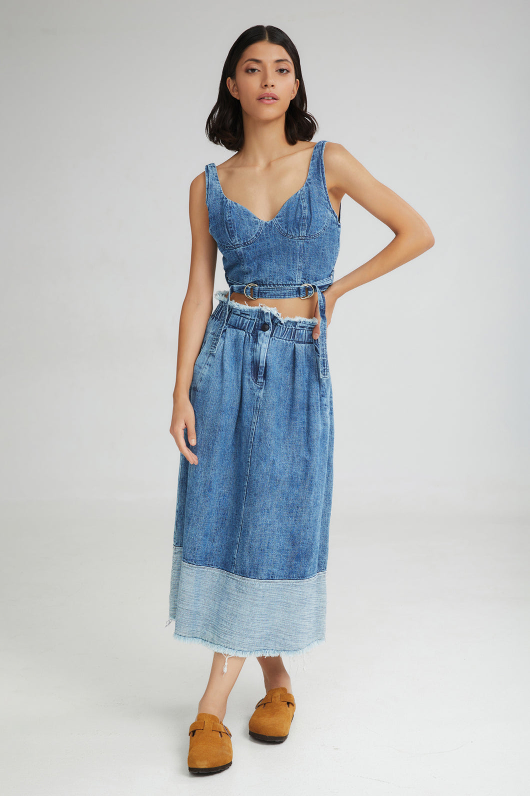 The Soft Serve Skirt Denim