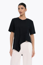 Load image into Gallery viewer, Connect me Ruffle Top (black)
