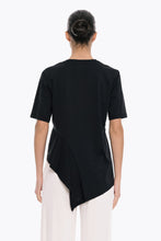 Load image into Gallery viewer, Connect me Ruffle Top (black)
