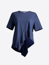 Load image into Gallery viewer, Connect me Ruffle Top (Navy)
