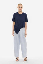 Load image into Gallery viewer, Connect me Ruffle Top (Navy)

