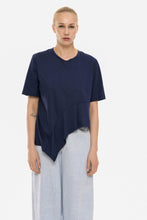 Load image into Gallery viewer, Connect me Ruffle Top (Navy)
