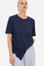 Load image into Gallery viewer, Connect me Ruffle Top (Navy)

