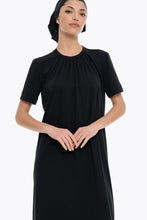 Load image into Gallery viewer, Connect Me Neck Gathering Dress (Black)
