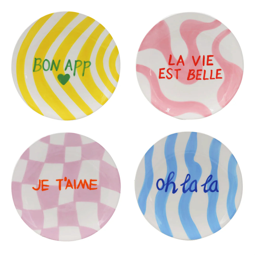 Diego Ceramic Plates (4pcs French pack)