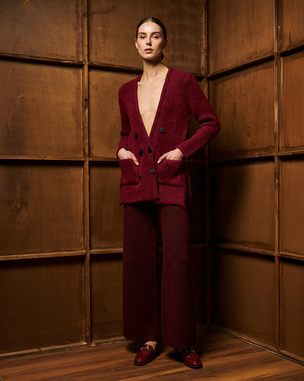 Olbia Cardigan (Bordeaux)