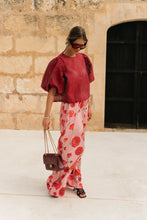 Load image into Gallery viewer, Avril Wide Leg Trousers (Pink/Red)
