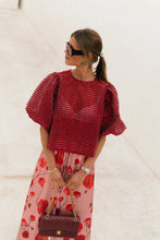 Load image into Gallery viewer, Charlotte Blouse (Burgundy)
