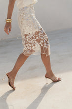 Load image into Gallery viewer, Cleo Sequined Skirt (Off-white)
