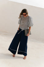 Load image into Gallery viewer, Charlotte Blouse (Navy/Ecru)
