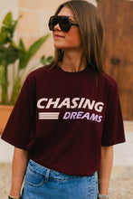 Load image into Gallery viewer, Chasing Dreams T-shirt (Burgundy)
