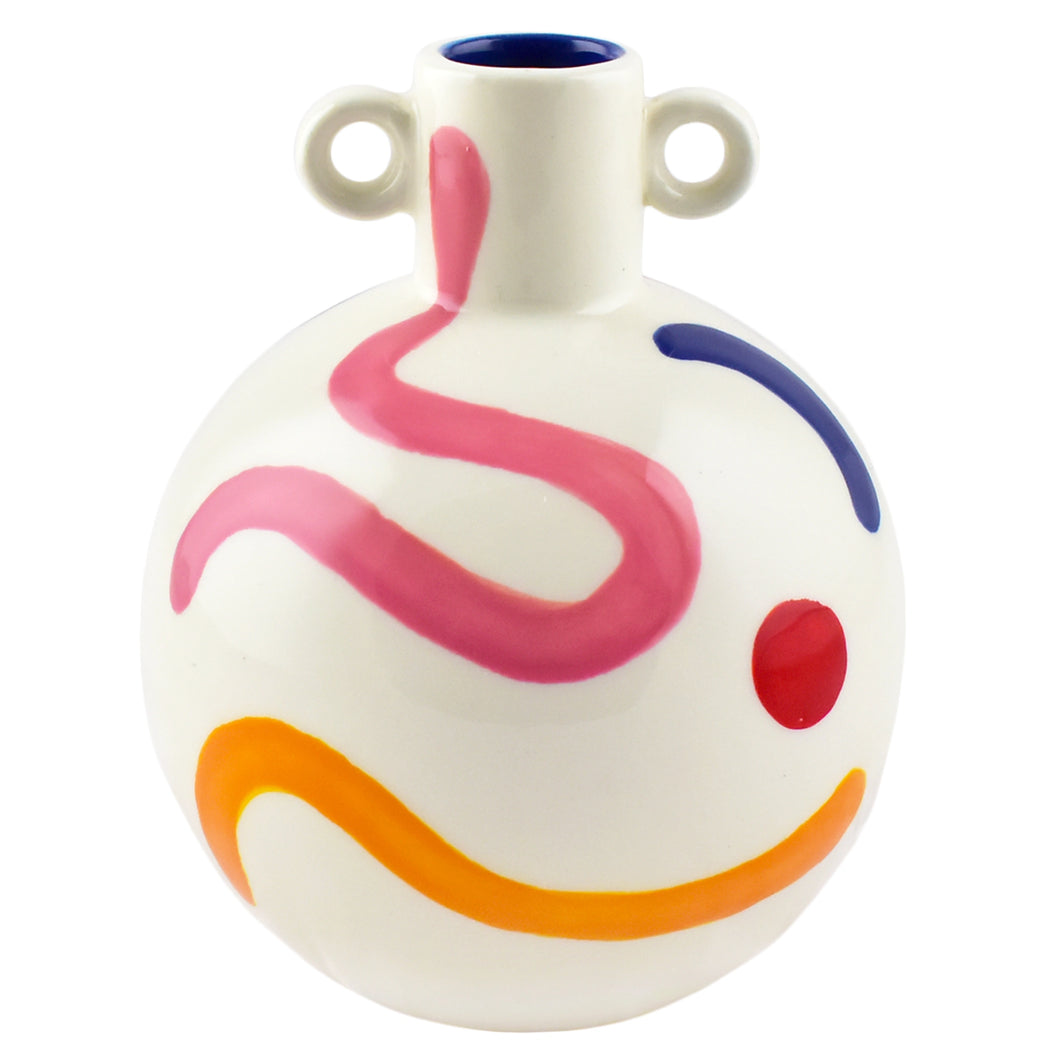 Lucía Ceramic Vase (Pintura Locura)