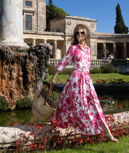 Load image into Gallery viewer, Lito Dress (White/Fuchsia)

