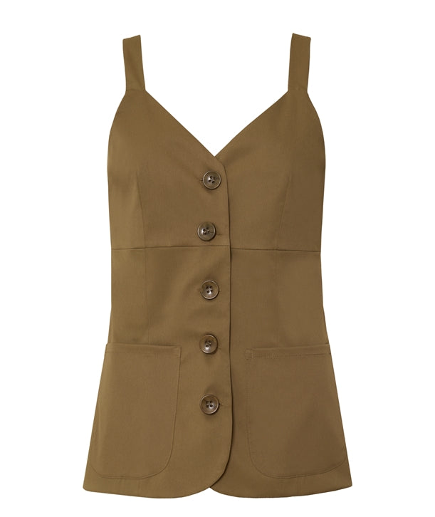 Khaki Strap Vest