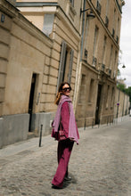 Load image into Gallery viewer, Norma Wide Velvet Pants (Aubergine)
