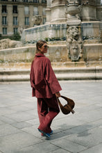 Load image into Gallery viewer, Norma Wide Velvet Pants (Brick)
