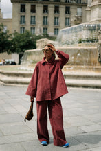 Load image into Gallery viewer, Norma Wide Velvet Pants (Brick)
