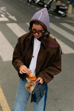 Load image into Gallery viewer, Aurora Suede Jacket (Brown)
