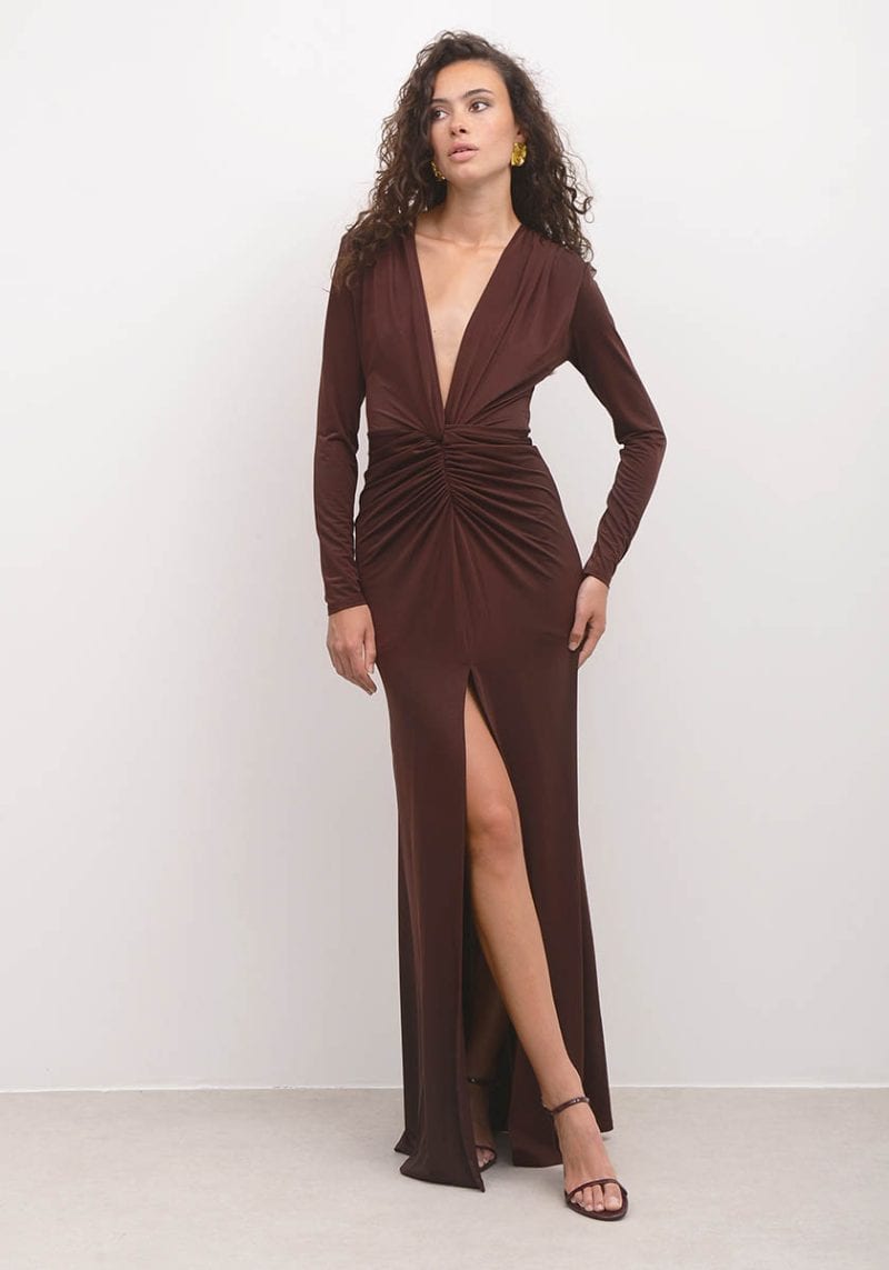 Aprilia Dress (Brown)
