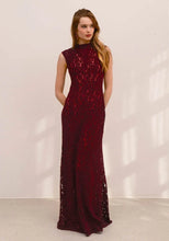 Load image into Gallery viewer, Belle Epoque Dress (Burgundy)
